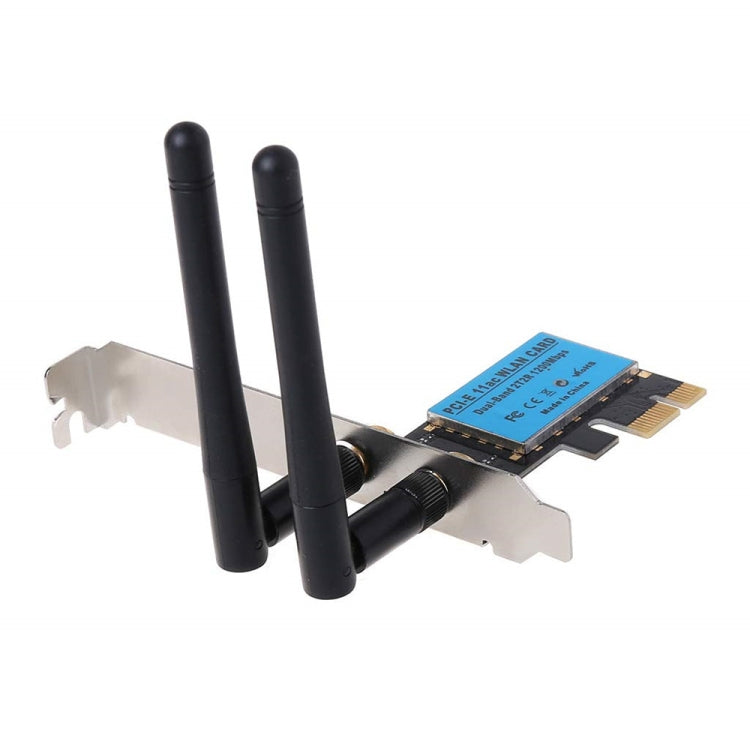1200Mbps 5G / 2.4G Dual Band PCIe Wireless Network Card – 4K