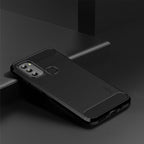 MOFI Gentleness Brushed Carbon Fiber Soft TPU Case – TPU, For Motorola Moto G71 5G, For Motorola Moto G200 5G / Edge S30, For Motorola Moto G Power 2022