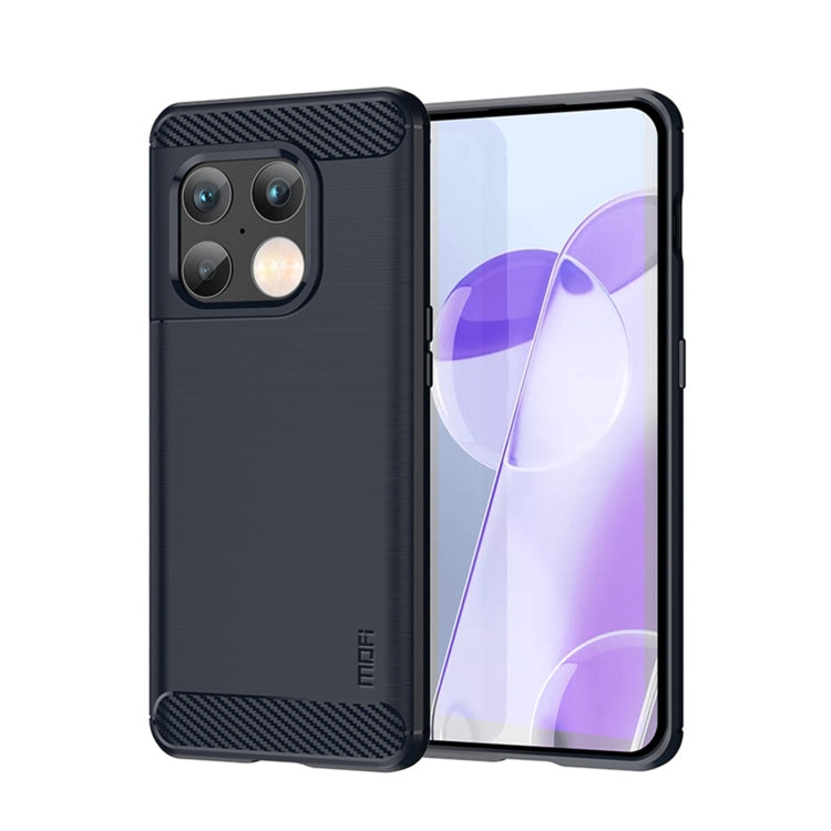 MOFI Gentleness Brushed Carbon Fiber Soft TPU Case – TPU, For Nokia G50, For Samsung Galaxy A53 5G, For Sony Xperia Pro-I, For OnePlus 10 Pro 5G, For OnePlus Nord CE 5G For OnePlus 10 Pro 5G Blue