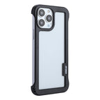 ENKAY Frameless Hollow Shockproof PC Case for iPhone 13 Pro Max, For iPhone 13 Pro Max For iPhone 13 Pro Max Black