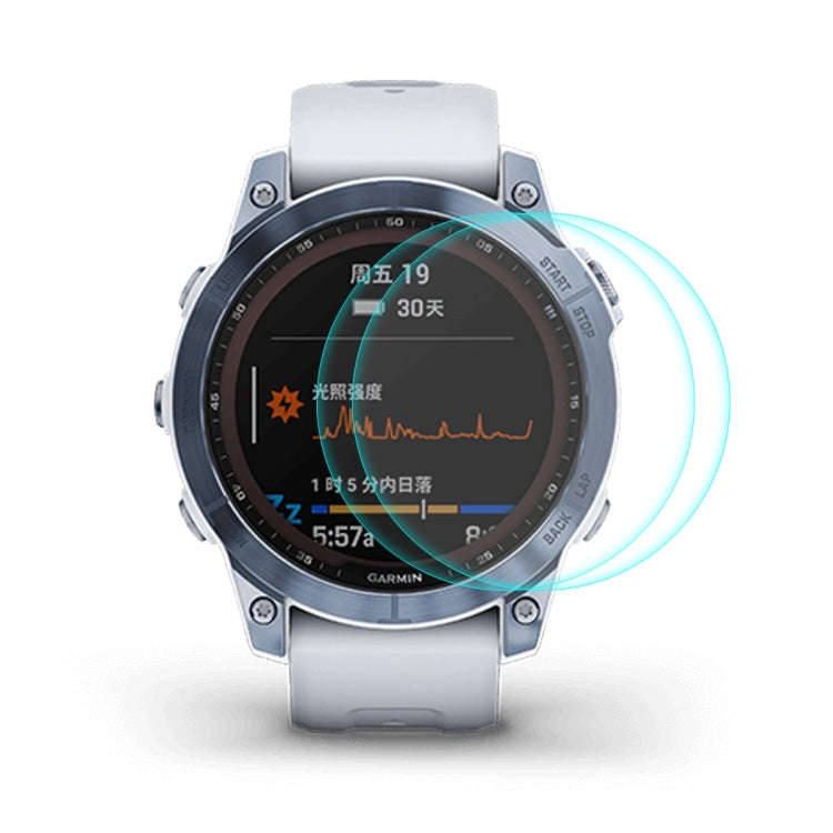 For Garmin Fenix 7X ENKAY 0.2mm 9H Tempered Glass Screen Protector Watch Film, 1 PC, 2 PCS, 5 PCS, 10 PCS 2 PCS