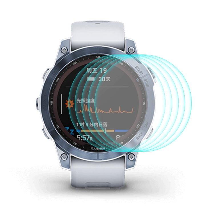 For Garmin Fenix 7X ENKAY 0.2mm 9H Tempered Glass Screen Protector Watch Film, 1 PC, 2 PCS, 5 PCS, 10 PCS 5 PCS