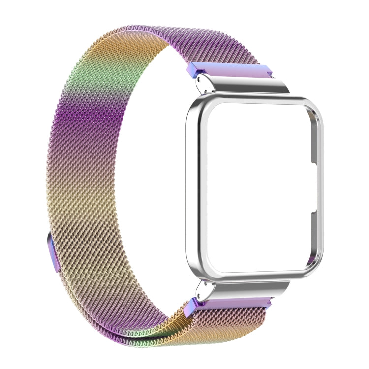 2 in 1 Milano Metal Strap with Watch Frame, For Xiaomi Redmi Watch 2 Lite, For Xiaomi Redmi Watch 2 For Xiaomi Redmi Watch 2 Colorful