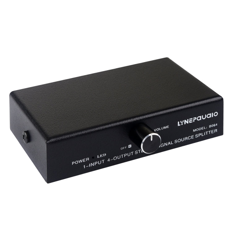 1 In 4 Out Audio Frequency Signal Splitter Distribute Device, Non Consumption, 3.5mm Interface Output, 1 In 4 Out 3.5mm Interface 1 In 4 Out 3.5mm Interface