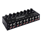 B066 Mini Stereo 8 Channel RCA Non Source Sound Passive Mixer, No Power Supply, 8 Channel RCA – TPU 8 Channel RCA