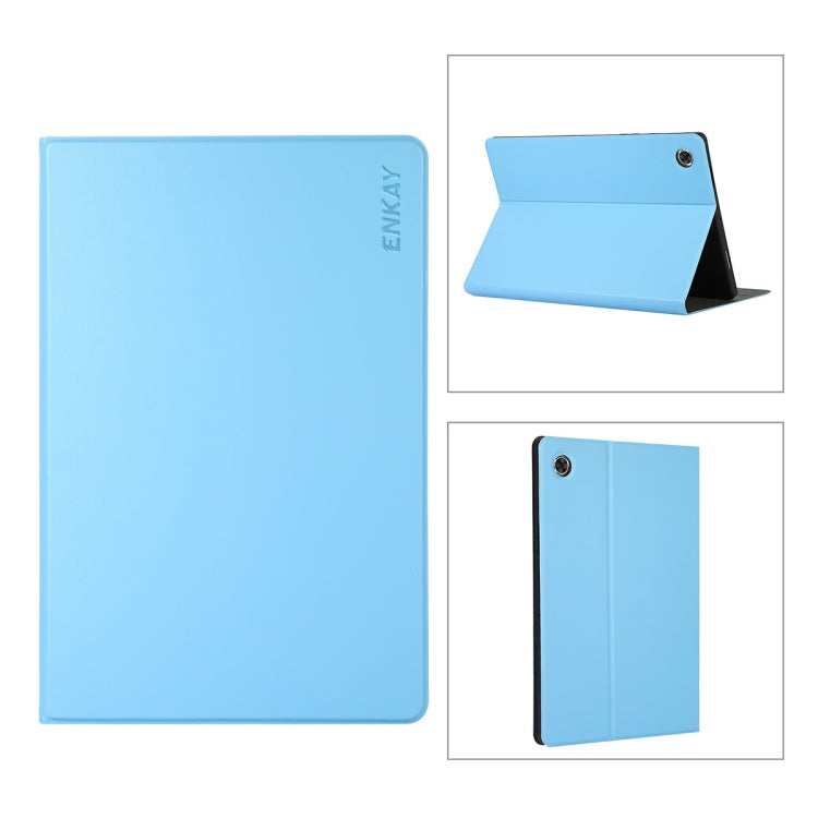 X200/X205 ENKAY Leather Stand Smart Tablet Case – Magnetic, Leather, For Samsung Galaxy Tab A8 10.5 2021 For Samsung Galaxy Tab A8 10.5 2021 Light Blue