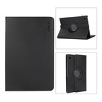 For Samsung Galaxy Tab A8 10.5 2021 X200/X205 ENKAY 360 Degree Rotation Litchi Leather Smart Case Black