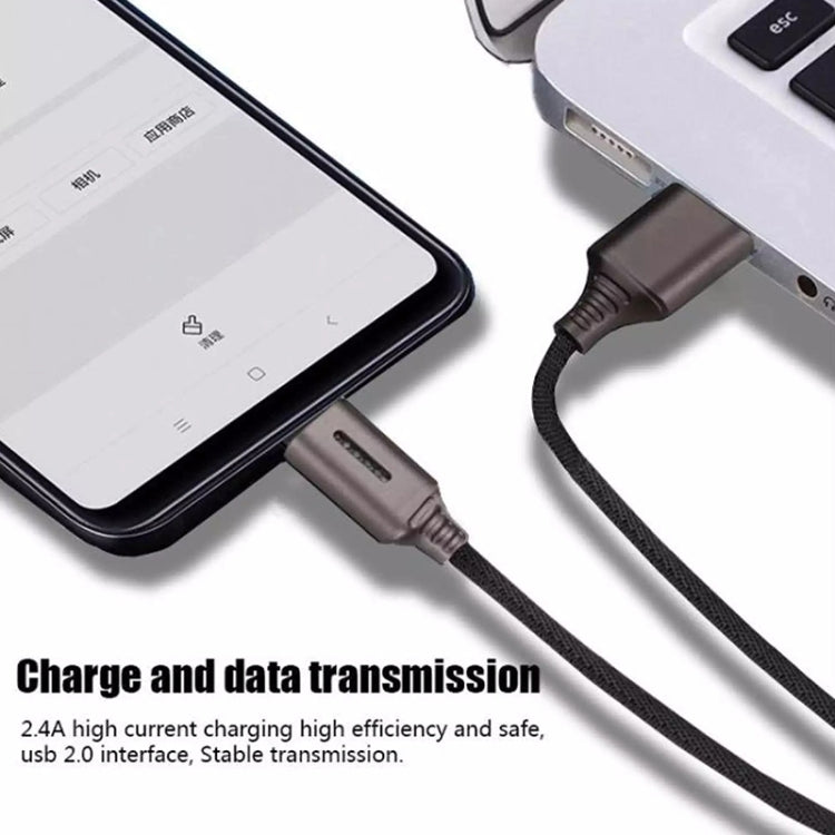Type-c Intelligent automatic Power cut-off Cable for Zinc Alloy in Light-emitting Data Line – Durable Build, Easy to Use