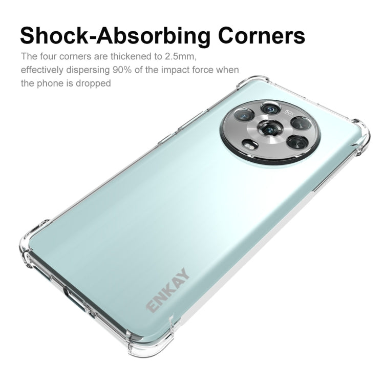 ENKAY Clear TPU Shockproof Case – Shockproof, TPU, For Honor Magic4, For Honor Magic4 Pro