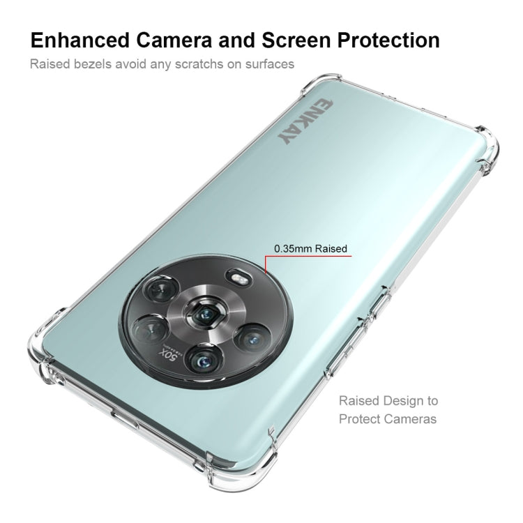 ENKAY Clear TPU Shockproof Case – Shockproof, TPU, For Honor Magic4, For Honor Magic4 Pro