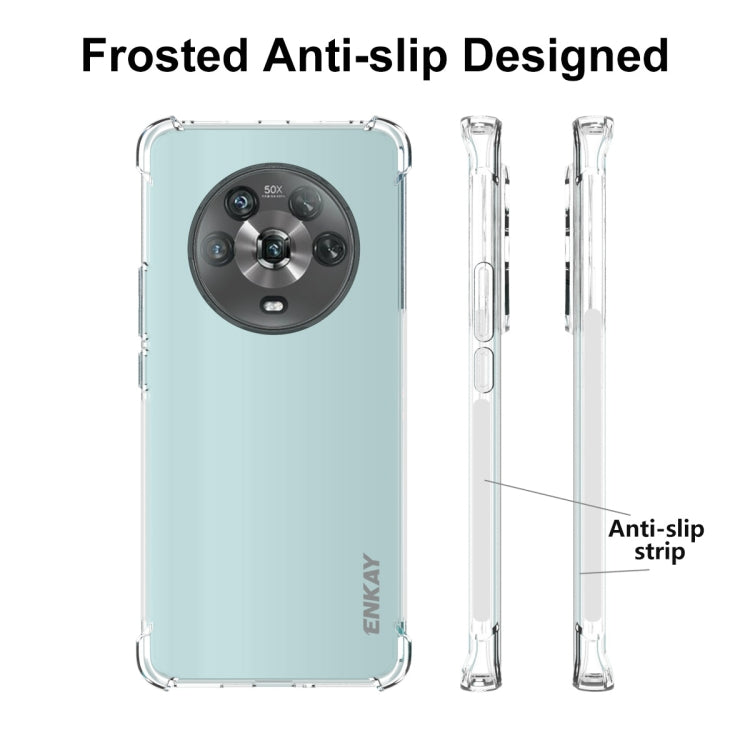 ENKAY Clear TPU Shockproof Case – Shockproof, TPU, For Honor Magic4, For Honor Magic4 Pro