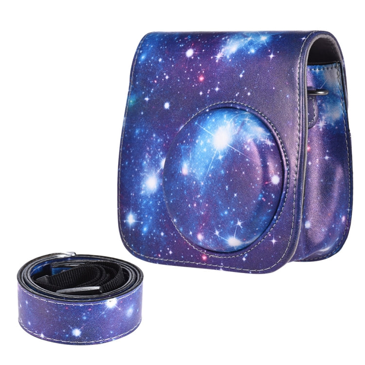 Full Body Camera PU Leather Case Bag with Strap for FUJIFILM instax mini 9 / mini 8+ / mini 8, Universe Pattern Universe Pattern