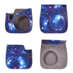 Full Body Camera PU Leather Case Bag with Strap for FUJIFILM instax mini 9 / mini 8+ / mini 8, Universe Pattern