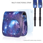Full Body Camera PU Leather Case Bag with Strap for FUJIFILM instax mini 9 / mini 8+ / mini 8, Universe Pattern