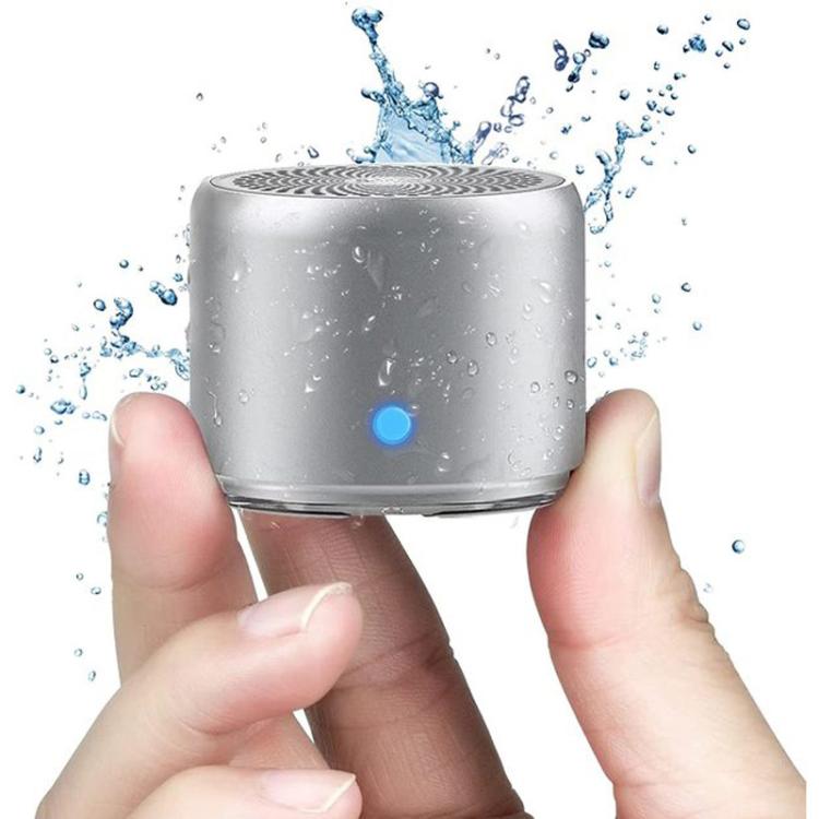 A106Pro IPX7 Waterproof Mini Portable Bluetooth Metal Speaker – Waterproof, Bluetooth Silver