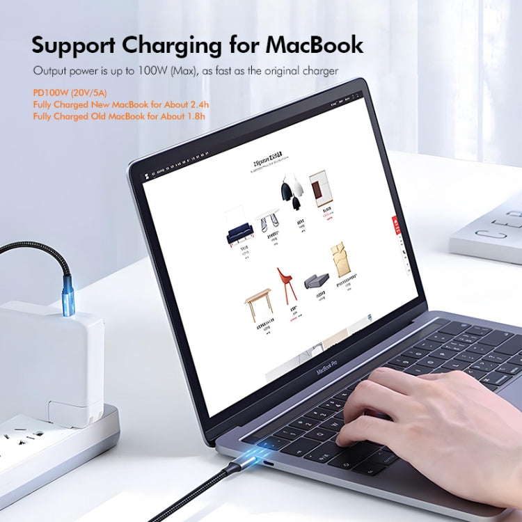 ENKAY PD100W 5A USB-C / Type-C to Type-C Fast Charging Cable with E-Marker, 1m, 2m – Wear-resistant, Fast Charging, TPU