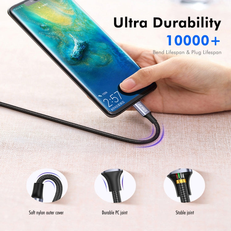 ENKAY PD100W 5A USB-C / Type-C to Type-C Fast Charging Cable with E-Marker, 1m, 2m – Wear-resistant, Fast Charging, TPU