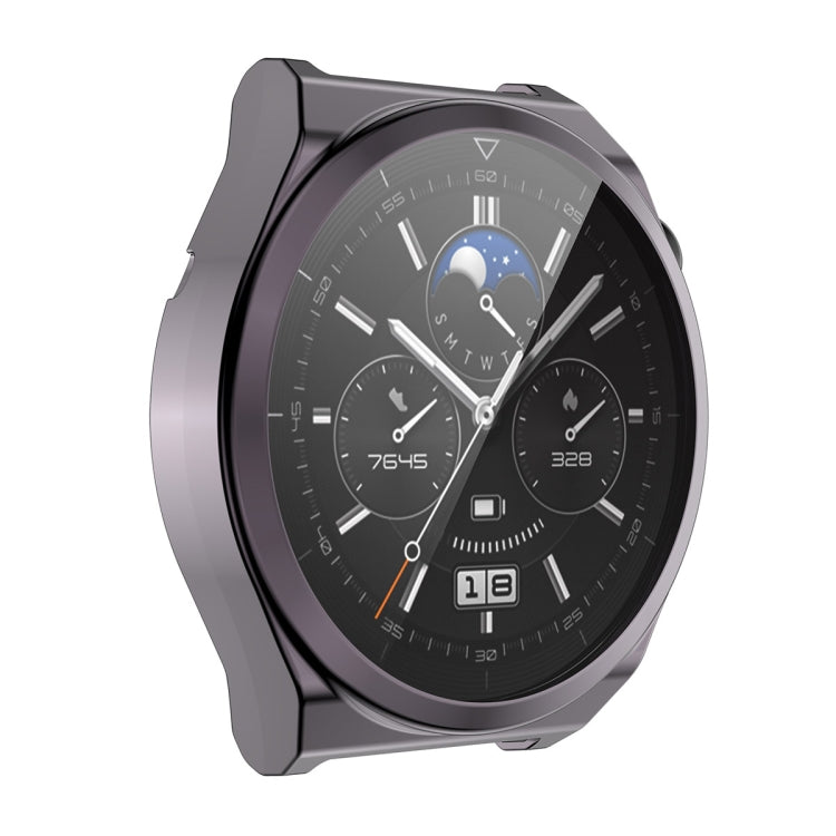 ENKAY Full Coverage Electroplated Soft TPU Case with Screen Protection – TPU, For Huawei Watch GT 3 Pro 46mm, For Huawei Watch GT 3 Pro 43mm For Huawei Watch GT 3 Pro 46mm Grey