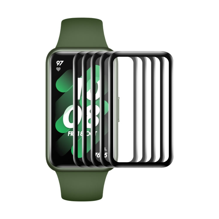 For Huawei Band 7/6 / Honor Band 6 ENKAY 3D Full Coverage Soft PC Edge + PMMA HD Screen Watch Film, 1 PC, 2 PCS, 5 PCS, 10 PCS – TPU 5 PCS