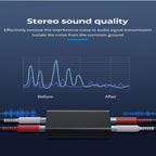 G1 RCA Audio Common Ground Isolator Anti-jamming Noise Reduction Filter Eliminates Bluetooth Receiver, G1 RCA