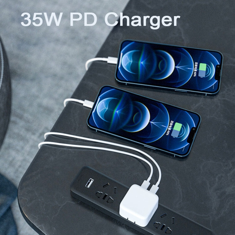 PD Charger – 35W Dual USB-C / Type-C Ports Charger for iPhone / iPad Series, UK...