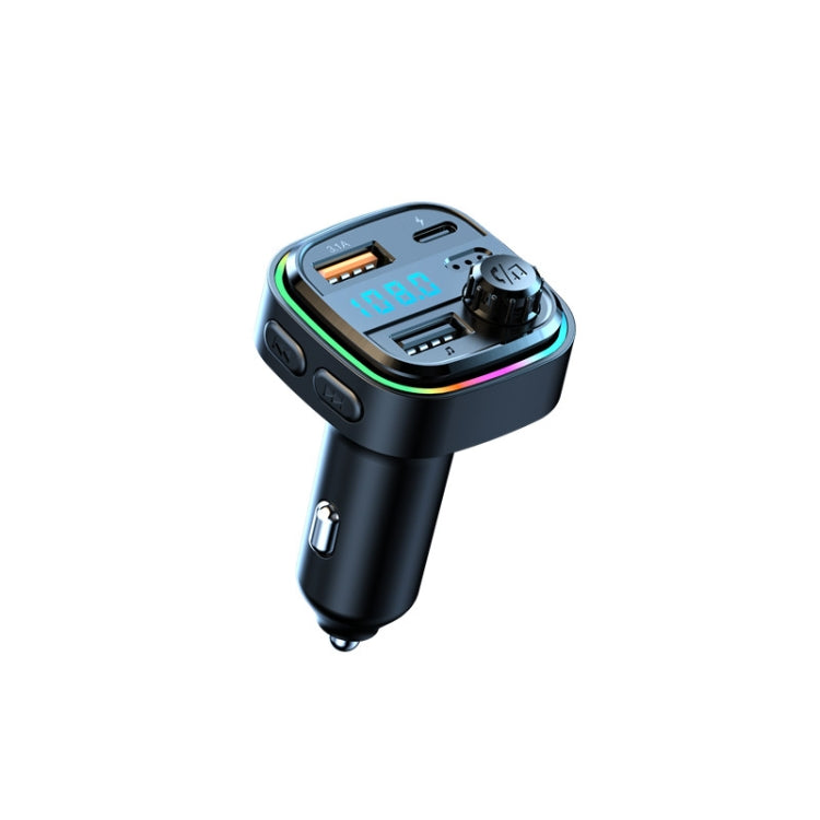 C26 Car Bluetooth Transmitter Handsfree Audio Player Dual USB Car Charger, C26 C26