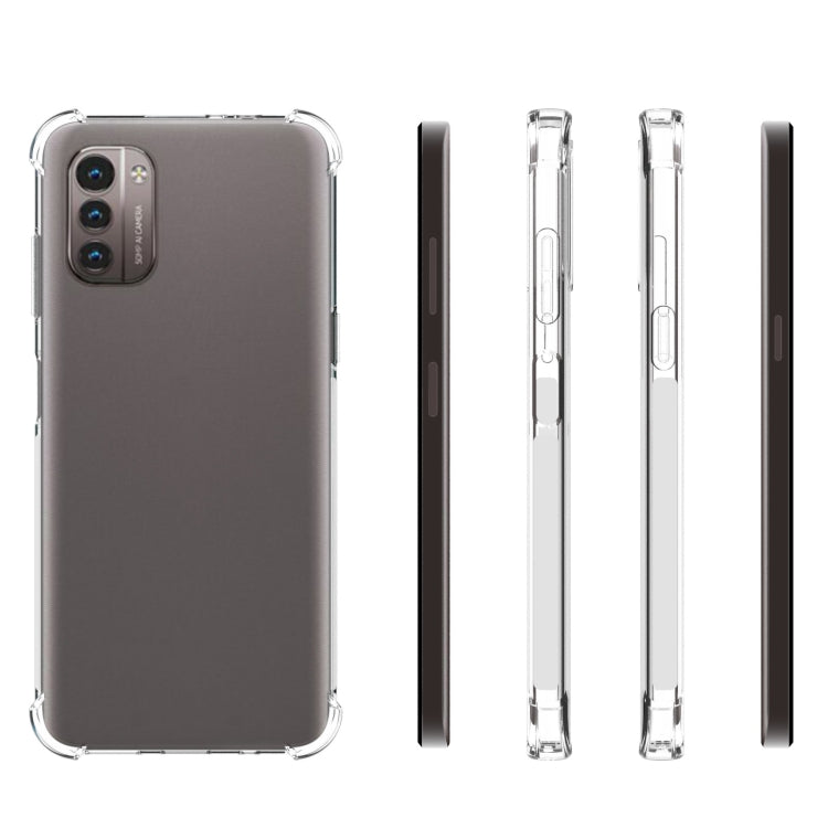 JSM Transparent TPU Airbag Shockproof Antiskid Phone Case – Shockproof, TPU, For Nokia G21 / G11