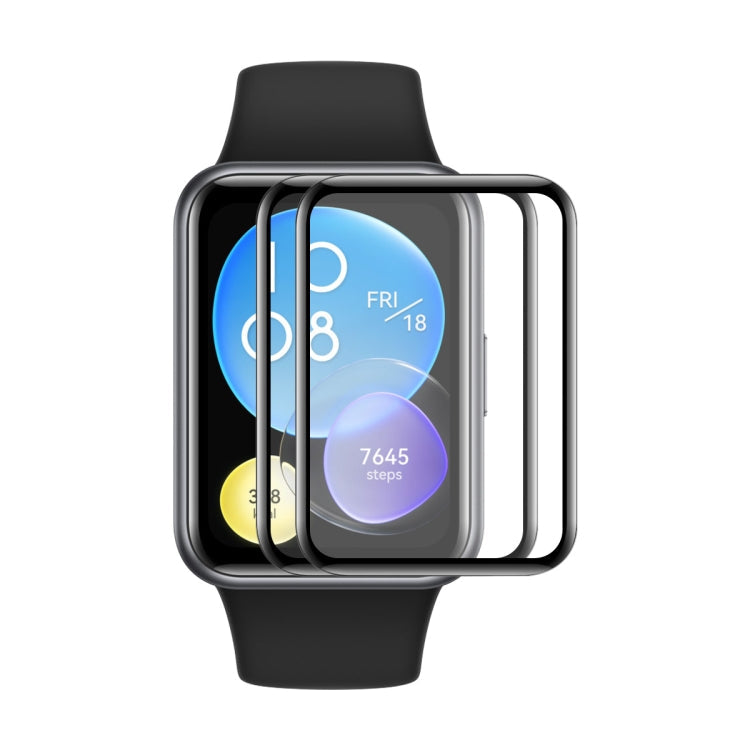 For Huawei Watch Fit 2 ENKAY Hat-Prince 3D Full Coverage Soft PC Edge + PMMA HD Screen Protector Film, 1 PC, 2 PCS, 5 PCS, 10 PCS – Screen Protector, TPU 2 PCS