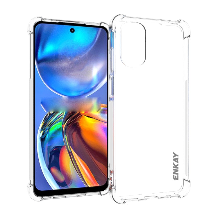 ENKAY Transparent TPU Shockproof Phone Case – Shockproof, TPU, For Motorola Moto Edge 2022, For Motorola Moto E32 / E32s, For Motorola Moto G42 4G, For Motorola Moto G62 5G For Motorola Moto E32 E32s