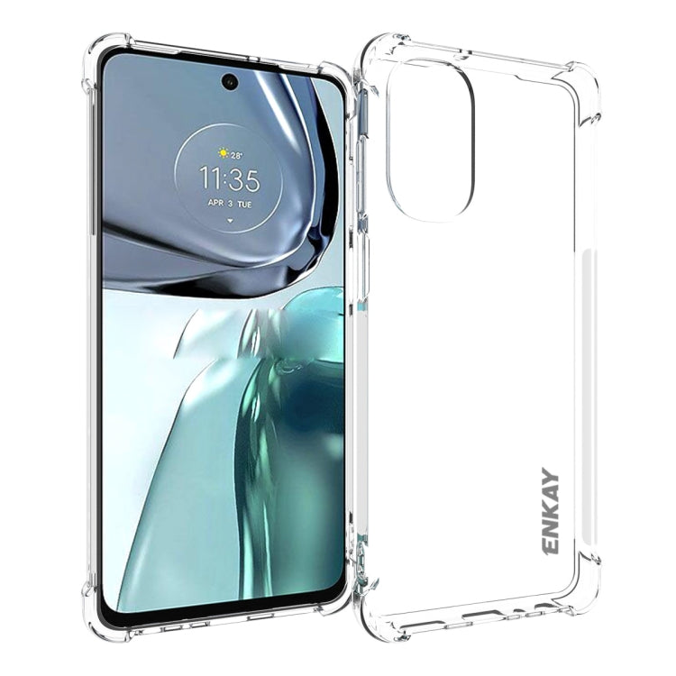 ENKAY Transparent TPU Shockproof Phone Case – Shockproof, TPU, For Motorola Moto Edge 2022, For Motorola Moto E32 / E32s, For Motorola Moto G42 4G, For Motorola Moto G62 5G For Motorola Moto G62 5G