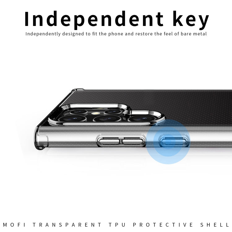 MOFI Ming series Fully Transparent Ultra-thin TPU Soft Shell All-round Protective Shell – TPU, Ultra-thin, For Samsung Galaxy S22 Ultra 5G