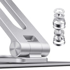 BONERUY L02 Laptop Stand 360 Degrees Rotating Dissipation Heat Aluminum Alloly Holder, L02 – Aluminum Alloy