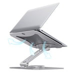 BONERUY L02 Laptop Stand 360 Degrees Rotating Dissipation Heat Aluminum Alloly Holder, L02 – Aluminum Alloy