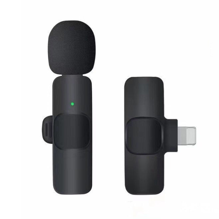 K9 Wireless Clip-on Auto-Sync Noise Cancelling Live Mini Microphone with 8-Pin Receiver, K9IP-1 K9IP-1