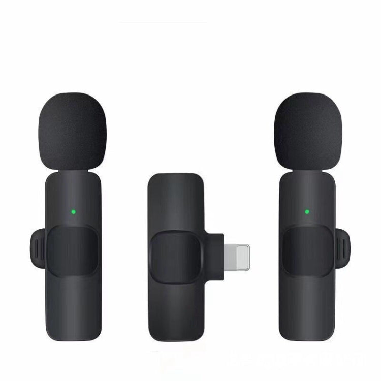 K9 Wireless Clip-on Auto Noise Cancelling Live Mini Microphone for 8-Pin Device 2 in 1, K9IP-2 K9IP-2