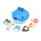 MoFun 2029A 2 in 1 Baby Rattle & Teether 6-piece Set with Whale Storage Box, 2029A 2029A