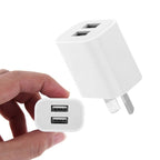 Mini Dual Port USB Charger with USB to 8 Pin Data Cable, AU Plug, AU...