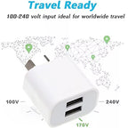 Mini Dual Port USB Charger with USB to 8 Pin Data Cable, AU Plug, AU...