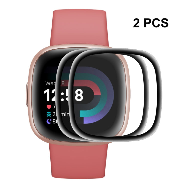 For Fitbit Versa 4 / Sense 2 ENKAY 3D Full Coverage Soft PC Edge + PMMA HD Screen Protector Film, 1 PCS, 2 PCS, 5 PCS, 10 PCS – Screen Protector, TPU 2 PCS