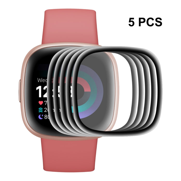 For Fitbit Versa 4 / Sense 2 ENKAY 3D Full Coverage Soft PC Edge + PMMA HD Screen Protector Film, 1 PCS, 2 PCS, 5 PCS, 10 PCS – Screen Protector, TPU 5 PCS