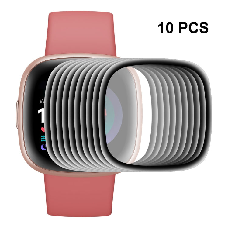 For Fitbit Versa 4 / Sense 2 ENKAY 3D Full Coverage Soft PC Edge + PMMA HD Screen Protector Film, 1 PCS, 2 PCS, 5 PCS, 10 PCS – Screen Protector, TPU 10 PCS