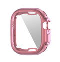 ENKAY Electroplated Soft TPU Case with Screen Film For Apple Watch Ultra 3 / 2 /1 49mm Pink