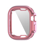 ENKAY Electroplated Soft TPU Case with Screen Film For Apple Watch Ultra 3 / 2 /1 49mm Pink