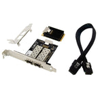 ST7243 MiniPCI-E Dual Interface Fiber Gigabit Fiber Optic SFP Server Network Card, MiniPCI-E Dual Interface – Durable Build, Easy to Use