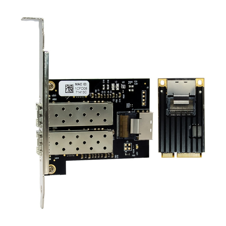 ST7243 MiniPCI-E Dual Interface Fiber Gigabit Fiber Optic SFP Server Network Card, MiniPCI-E Dual Interface – Durable Build, Easy to Use
