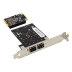 ST7243 MiniPCI-E Dual Interface Fiber Gigabit Fiber Optic SFP Server Network Card, MiniPCI-E Dual Interface – Durable Build, Easy to Use