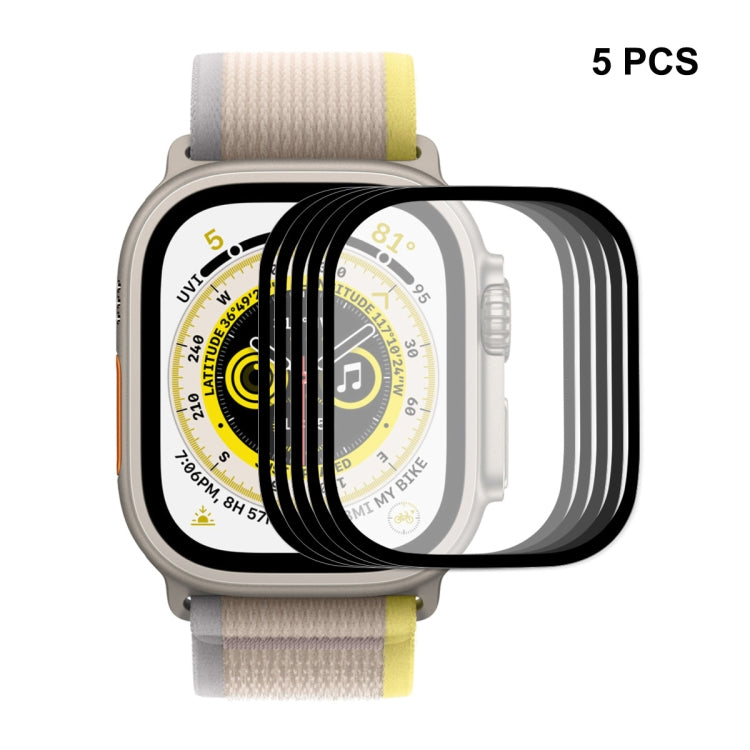 For Apple Watch Ultra 1 / 2 / 3 49mm ENKAY 9H Full Cover Tempered Glass Watch Film, 1pcs, 2pcs, 5pcs, 10pcs 5pcs