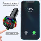 F17 3.1A Dual USB Charger Bluetooth 5.0 Car MP3 Player, F17