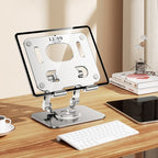 2026 Folding Adjustable Height Ergonomic 360 Rotation CNC Aluminum Desk Laptop Stand, 2026 – Aluminum Alloy