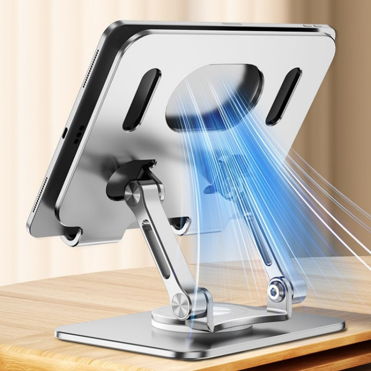 2026 Folding Adjustable Height Ergonomic 360 Rotation CNC Aluminum Desk Laptop Stand, 2026 – Aluminum Alloy